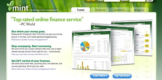 mint personal finance software